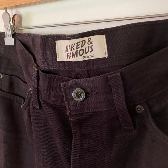 Naked and Famous Weird Guy Selvedge Chino in Black - Picture 9 of 9